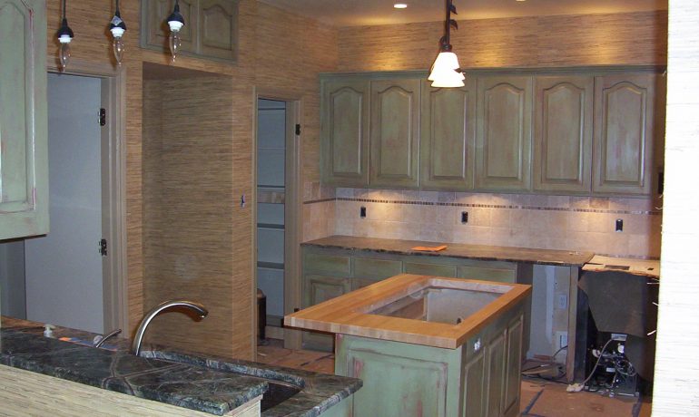 Distressed Kitchen Cabinets